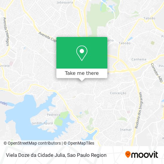 Viela Doze da Cidade Julia map