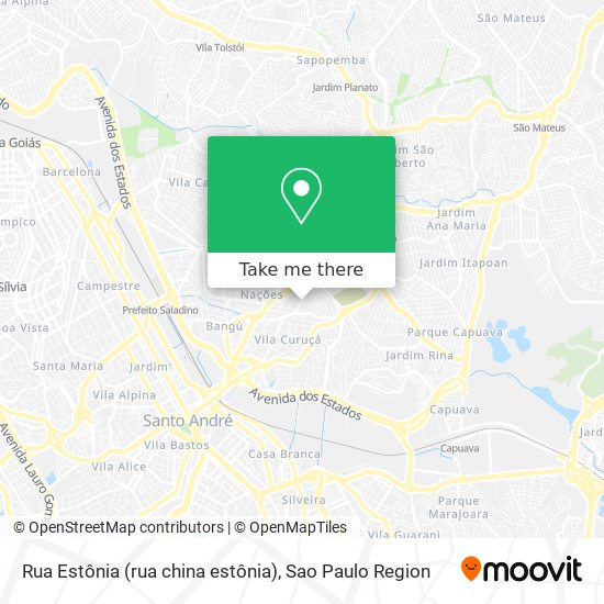 Rua Estônia (rua china estônia) map