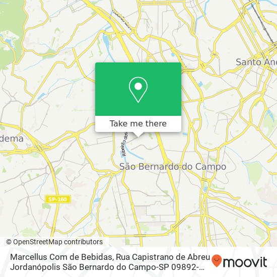 Marcellus Com de Bebidas, Rua Capistrano de Abreu Jordanópolis São Bernardo do Campo-SP 09892-260 map