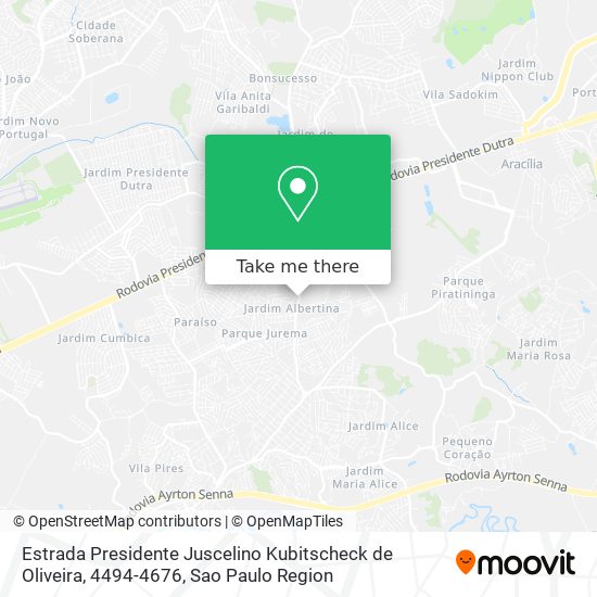 Estrada Presidente Juscelino Kubitscheck de Oliveira, 4494-4676 map