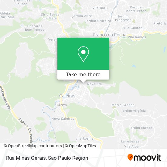 Rua Minas Gerais map