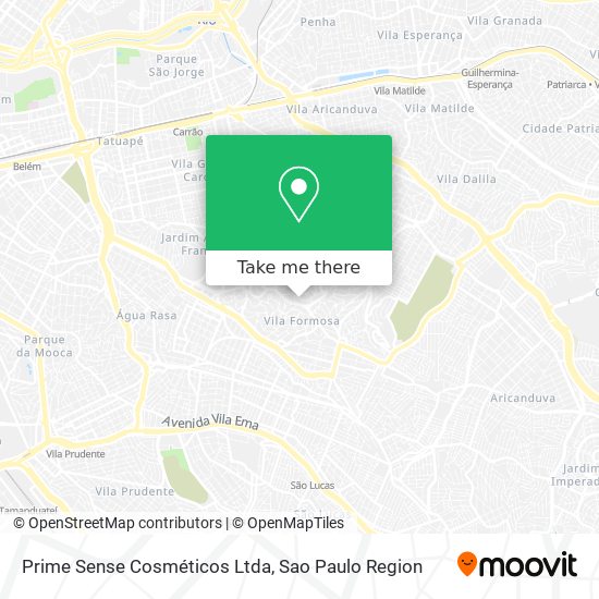 Prime Sense Cosméticos Ltda map