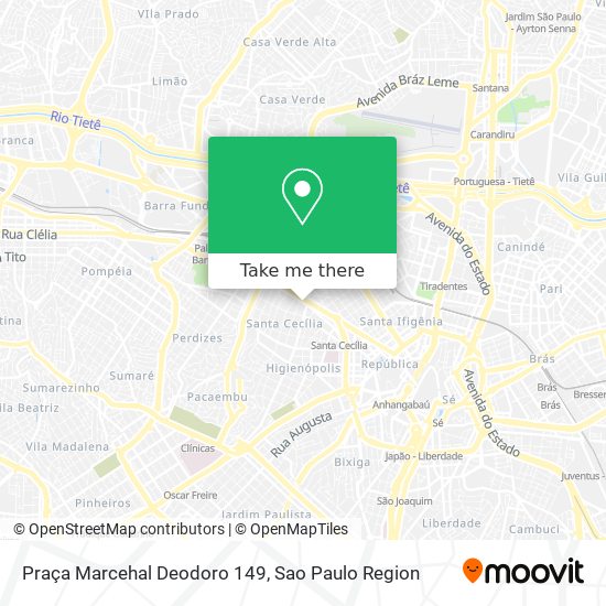 Mapa Praça Marcehal Deodoro 149