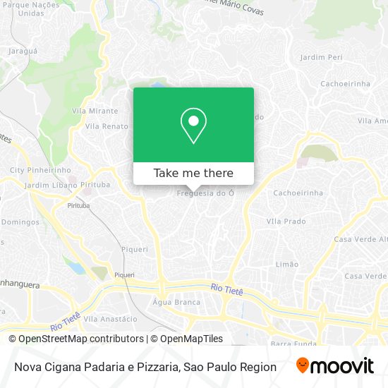 Nova Cigana Padaria e Pizzaria map