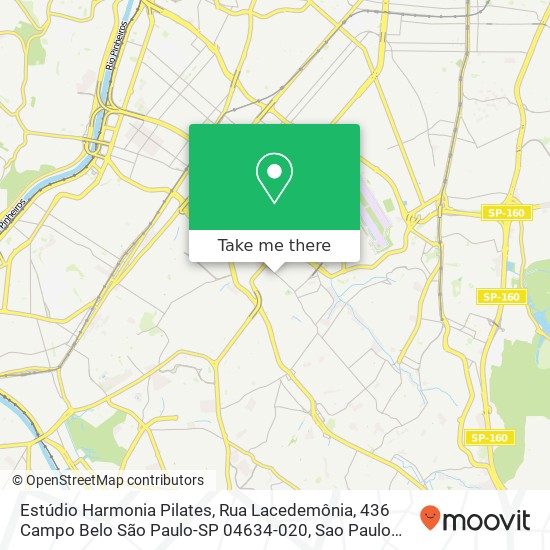 Estúdio Harmonia Pilates, Rua Lacedemônia, 436 Campo Belo São Paulo-SP 04634-020 map