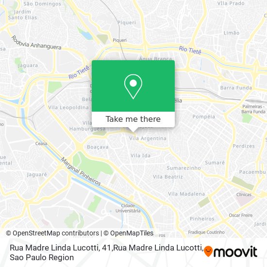 Rua Madre Linda Lucotti, 41,Rua Madre Linda Lucotti map