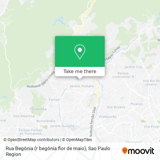 Rua Begônia (r begônia flor de maio) map