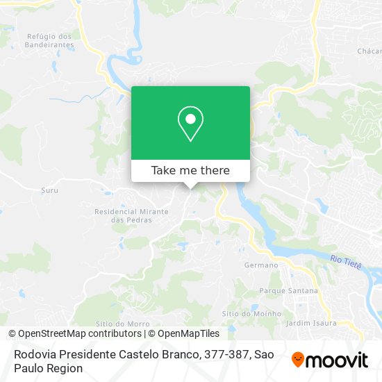 Rodovia Presidente Castelo Branco, 377-387 map