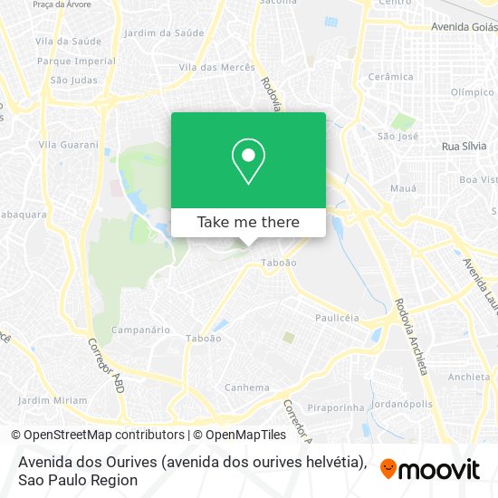 Avenida dos Ourives (avenida dos ourives helvétia) map