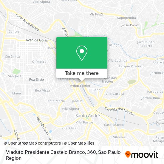 Viaduto Presidente Castelo Branco, 360 map
