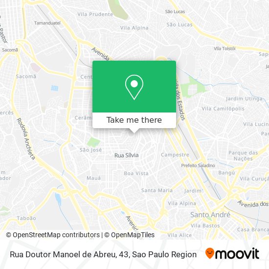 Mapa Rua Doutor Manoel de Abreu, 43