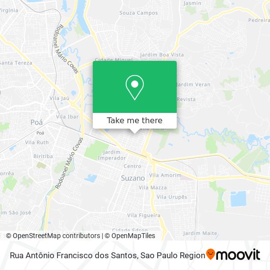 Rua Antônio Francisco dos Santos map