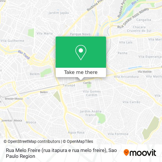 Rua Melo Freire (rua itapura e rua melo freire) map