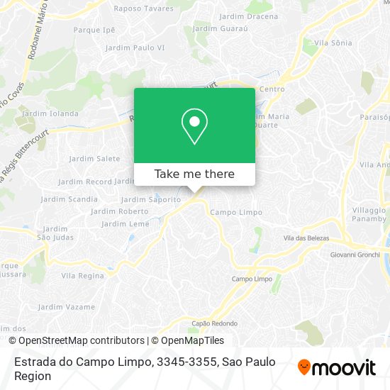Mapa Estrada do Campo Limpo, 3345-3355