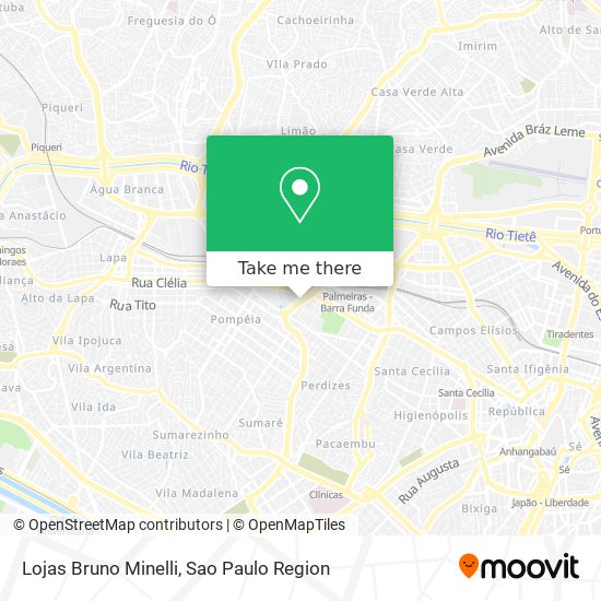 Mapa Lojas Bruno Minelli