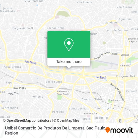 Unibel Comercio De Produtos De Limpesa map