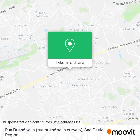 Rua Buenópolis (rua buenópolis curvelo) map