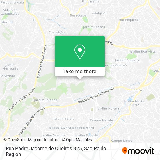 Rua Padre Jácome de Queirós 325 map