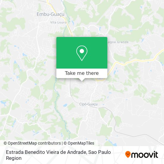 Estrada Benedito Vieira de Andrade map