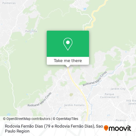 Rodovia Fernão Dias (79 e Rodovia Fernão Dias) map
