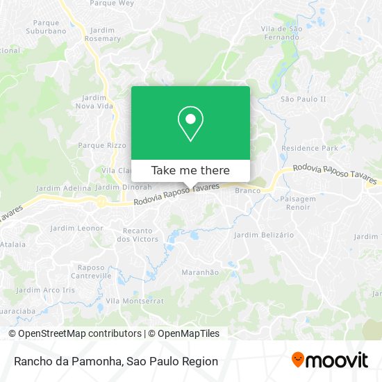 Rancho da Pamonha map