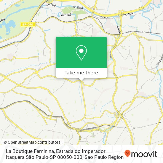 Mapa La Boutique Feminina, Estrada do Imperador Itaquera São Paulo-SP 08050-000