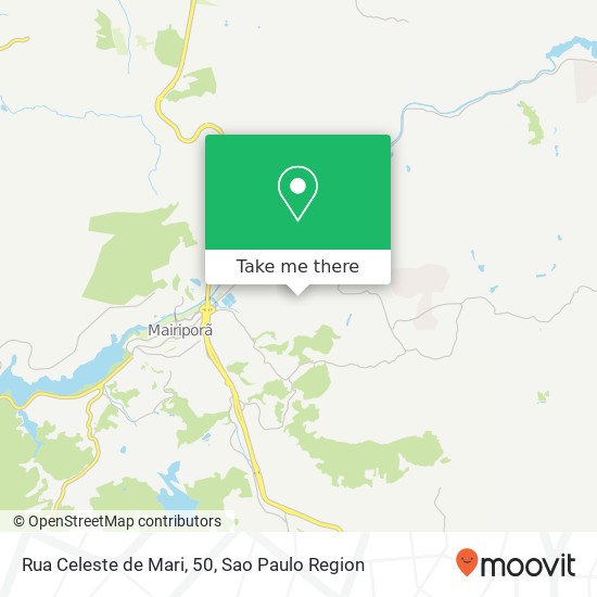 Mapa Rua Celeste de Mari, 50, Mairiporã Mairiporã-SP