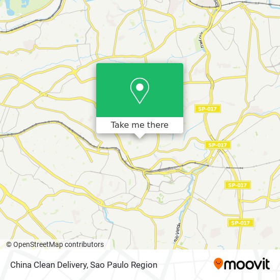 China Clean Delivery map