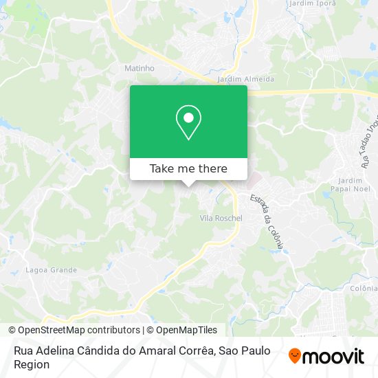 Rua Adelina Cândida do Amaral Corrêa map