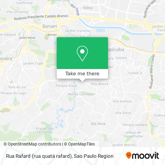 Rua Rafard (rua quatá rafard) map