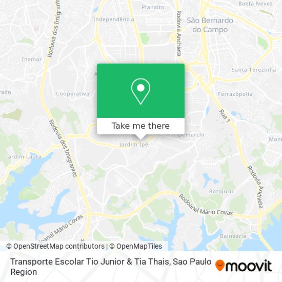 Transporte Escolar Tio Junior & Tia Thais map