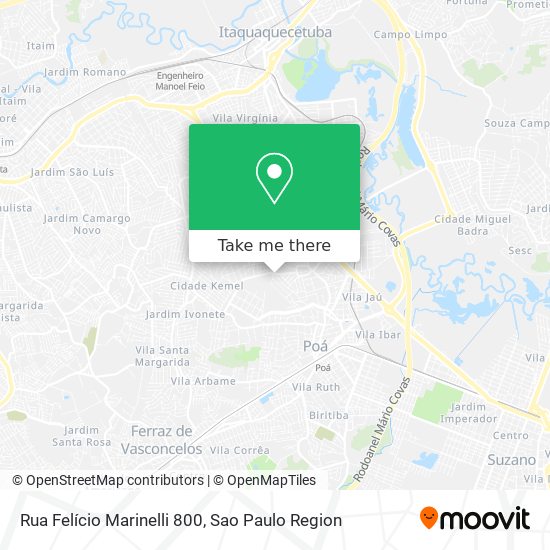 Mapa Rua Felício Marinelli 800