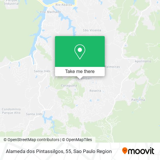 Alameda dos Pintassilgos, 55 map