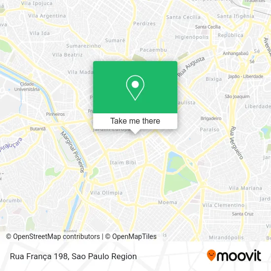 Rua França 198 map