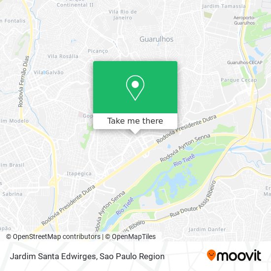 Mapa Jardim Santa Edwirges