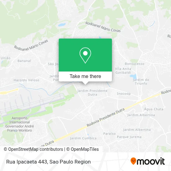Rua Ipacaeta 443 map