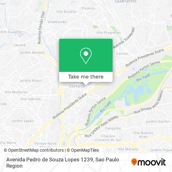 Mapa Avenida Pedro de Souza Lopes 1239