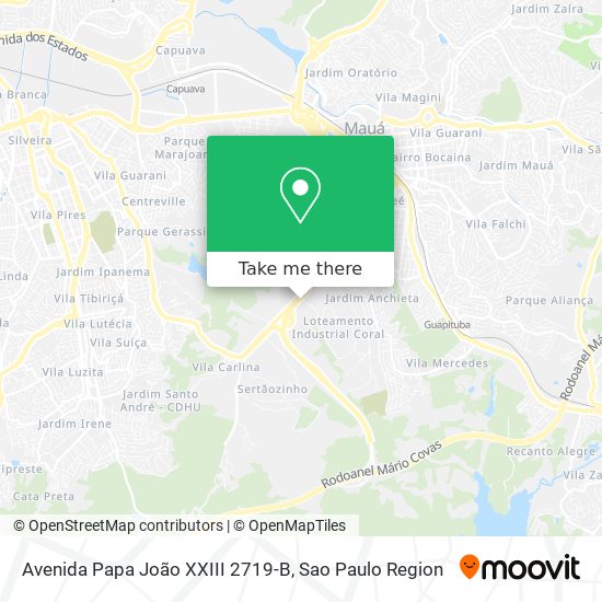 Avenida Papa João XXIII 2719-B map