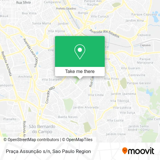 Praça Assunção s/n map