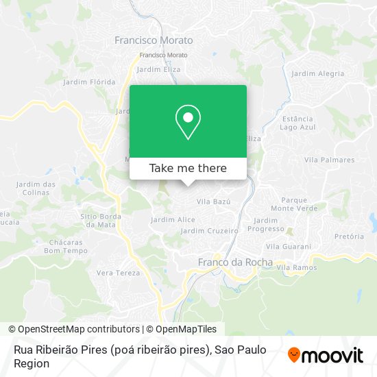 Rua Ribeirão Pires (poá ribeirão pires) map