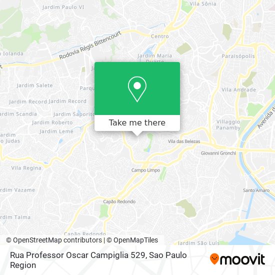 Rua Professor Oscar Campiglia 529 map
