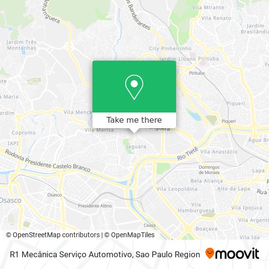 Mapa R1 Mecânica Serviço Automotivo