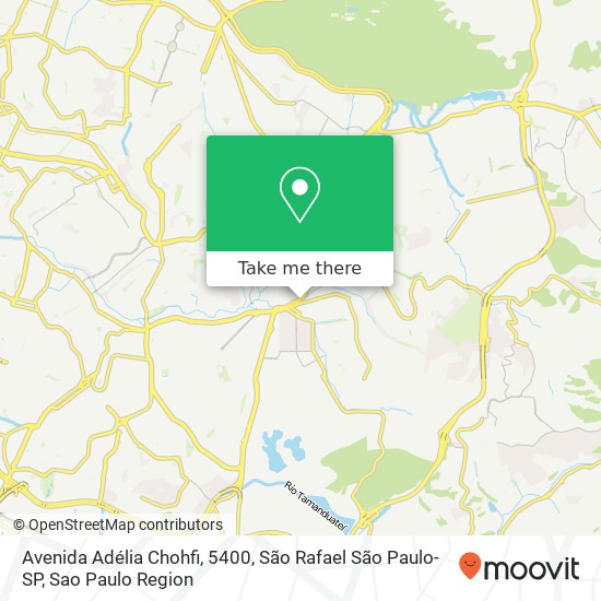 Mapa Avenida Adélia Chohfi, 5400, São Rafael São Paulo-SP