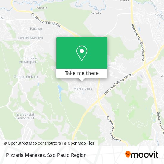 Mapa Pizzaria Menezes