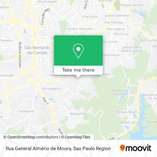 Rua General Almério de Moura map