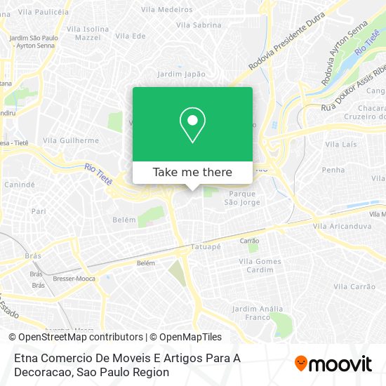 Etna Comercio De Moveis E Artigos Para A Decoracao map