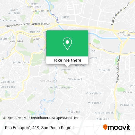 Rua Echaporã, 419 map