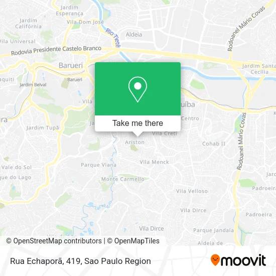 Rua Echaporã, 419 map