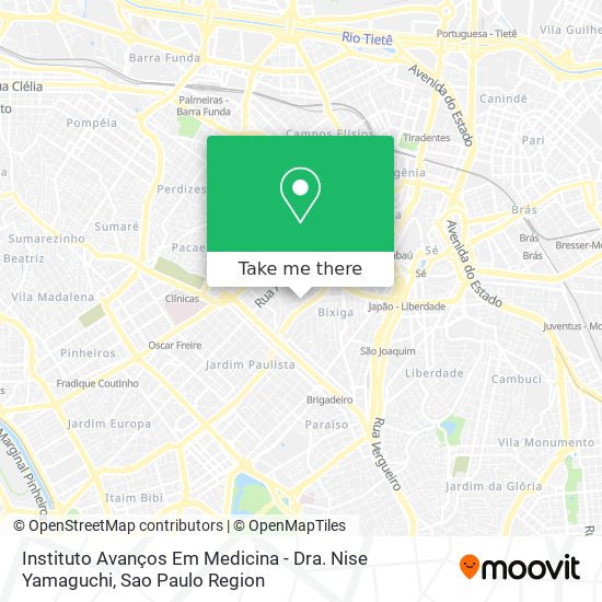 Mapa Instituto Avanços Em Medicina - Dra. Nise Yamaguchi