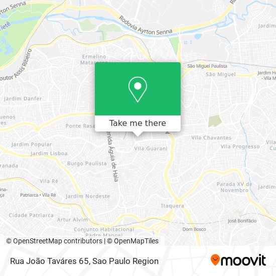 Rua João Taváres 65 map
